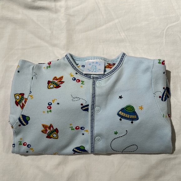Baby Pekkle - Sleeper with snap closure - Space ship design - 6 mo - Picture 1 of 5